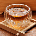 Xícara de chá de água de vidro em forma de abóbora